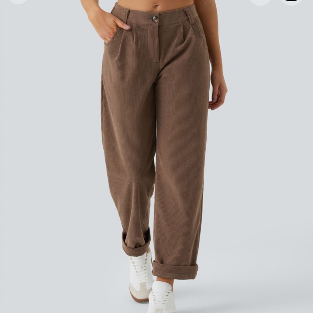HALARA midrise corduroy pants